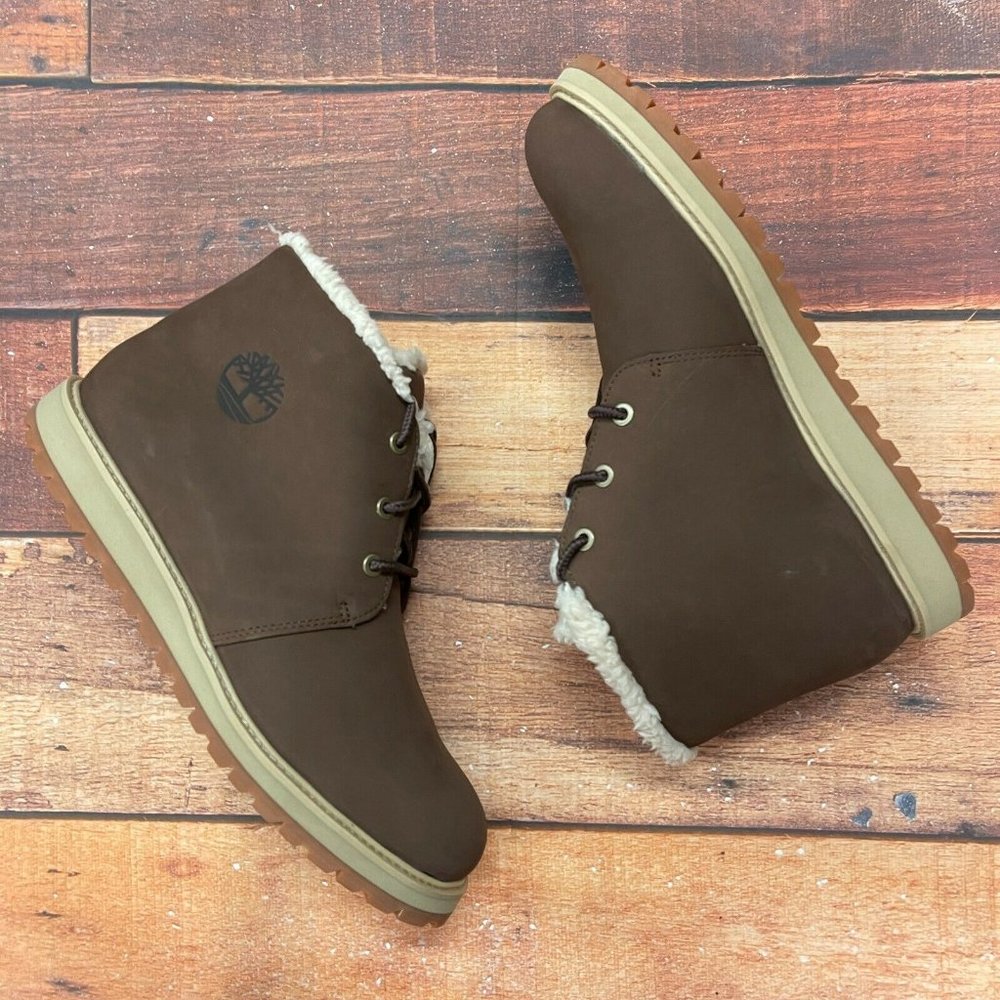 Timberland Men's Richmond Ridge Waterproof Brown Chukka Snow Boots A2M7Z - Picture 2 of 7